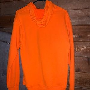Neon orange hoodie